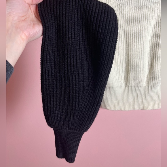 Dee Elly Cutout Sweater | Black/Cream | Size Medium | Excellent Condition - Picture 6 of 8